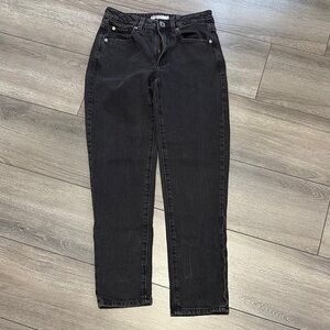 Garage Black Mom Straight Leg Jeans